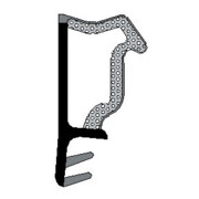 TRELLEBORG Joint à feuillure D3630 Noir