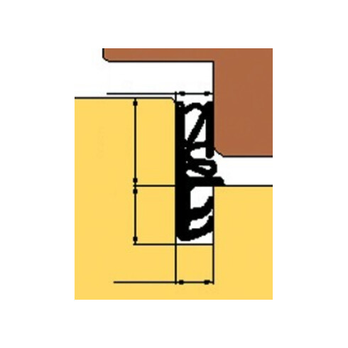 TRELLEBORG Joint de porte d'entrée SH112, TSP-LAN blanc