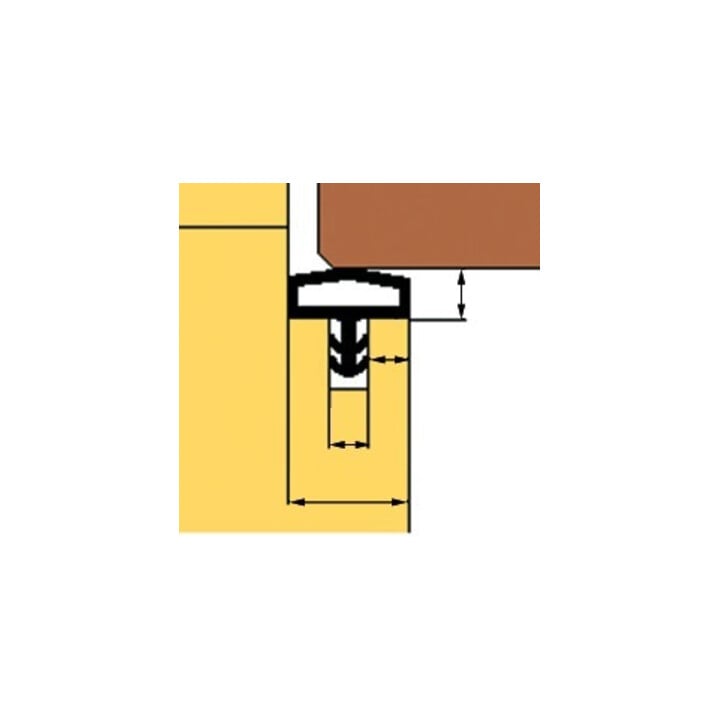 TRELLEBORG Joint de porte intérieure L3001, TSP-Flex rustique brun