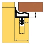 TRELLEBORG Joint de porte intérieure L3002, TSP-Flex noir-3