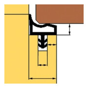 TRELLEBORG Joint de porte intérieure L3002, TSP-Flex rustique brun-3
