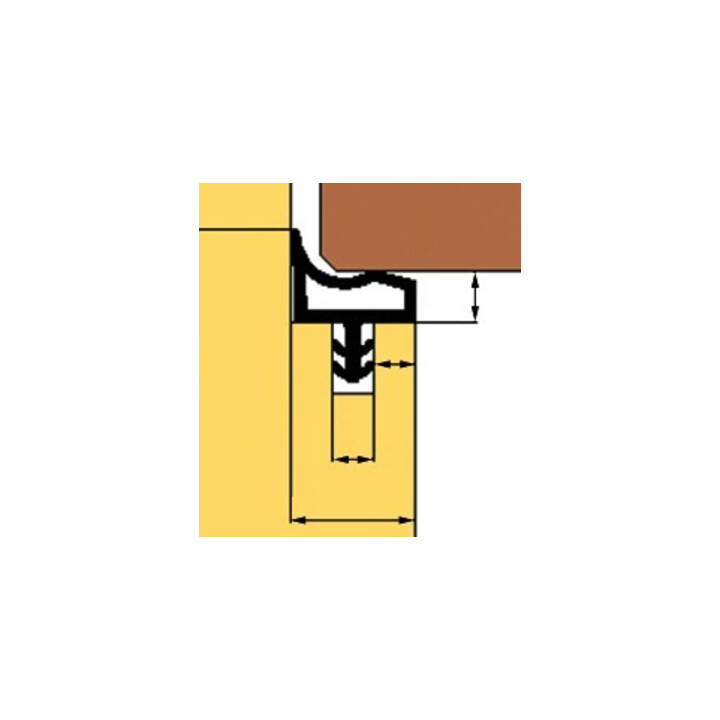TRELLEBORG Joint de porte intérieure L8002, TSP-Last blanc