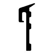 TRELLEBORG Joint de rebord de fenêtre L7016 blanc, à emboîter TSP-LAN
