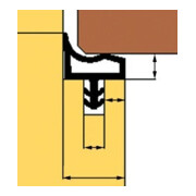 TRELLEBORG Zimmertür-Dichtung L8002,TSP-Last weiß-3