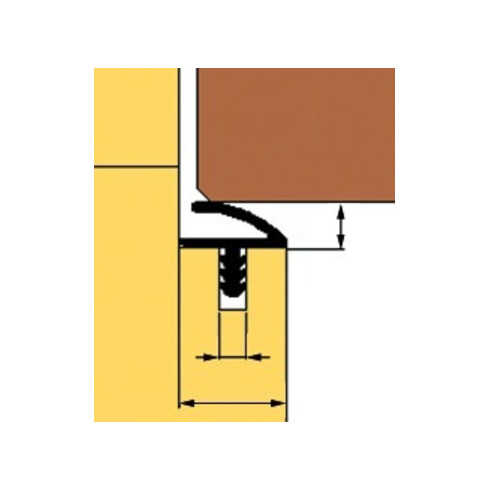 TRELLEBORG Zimmertür-Dichtung SD023,TSP-Last weiß