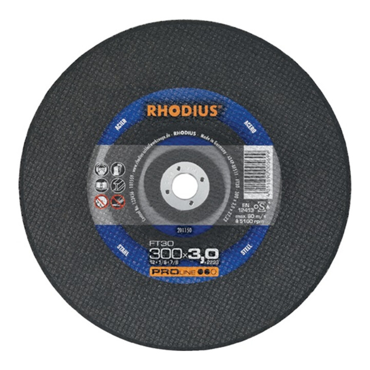 Trennscheibe FT30 D350x4mm ger.STA Bohr.20mm RHODIUS