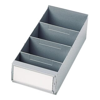 Trennwand grau PS B160mm fRegallagerbox