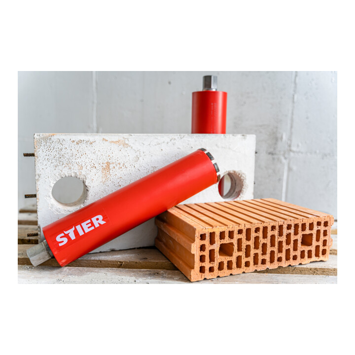 Trépan diamant à eau STIER, 1 1/4", 410 mm, Ø 112 mm
