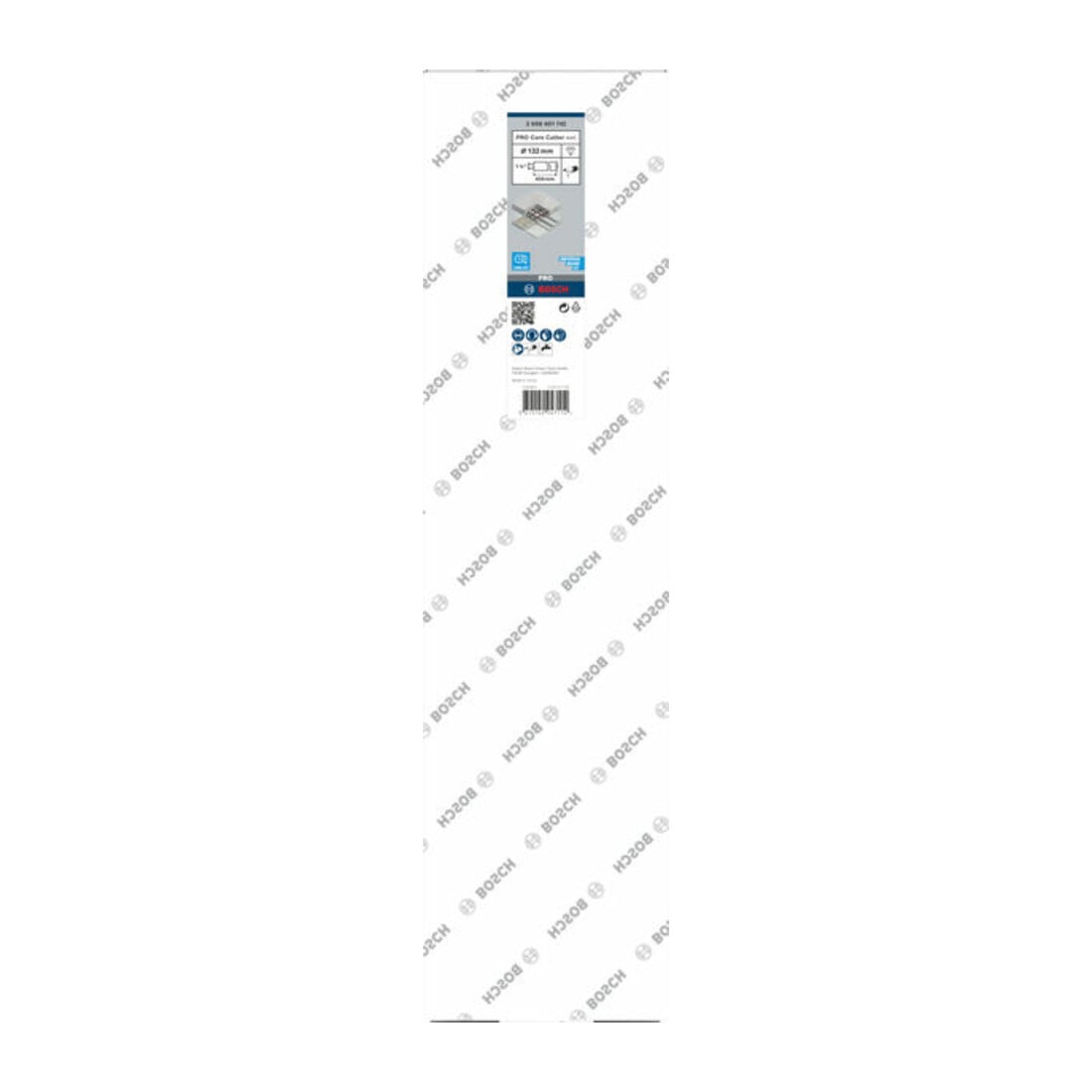 Trépan diamanté Bosch Standard pour béton 1 1/4" UNC 132 mm 450 mm 450 mm 11 10 mm