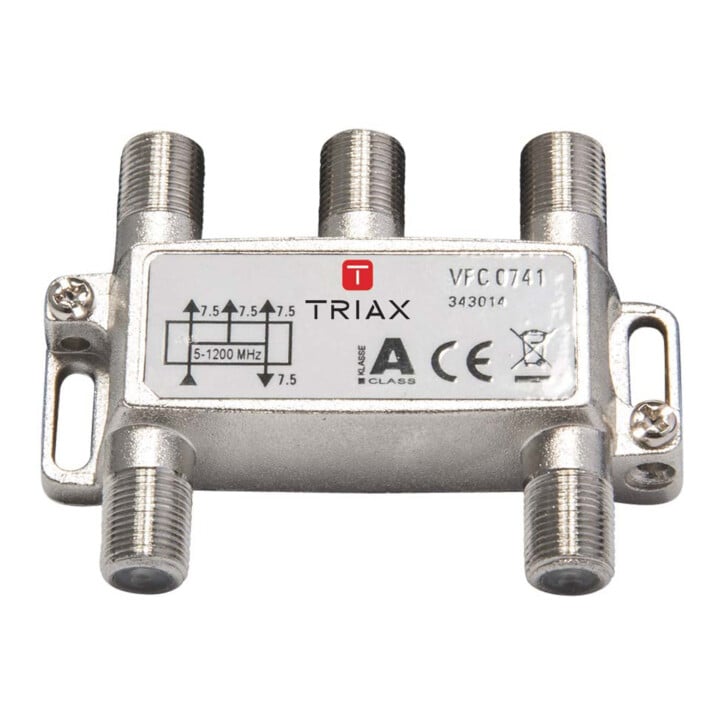 Triax Verteiler 4f. 7,5dB VFC 0741 1,2 GHz