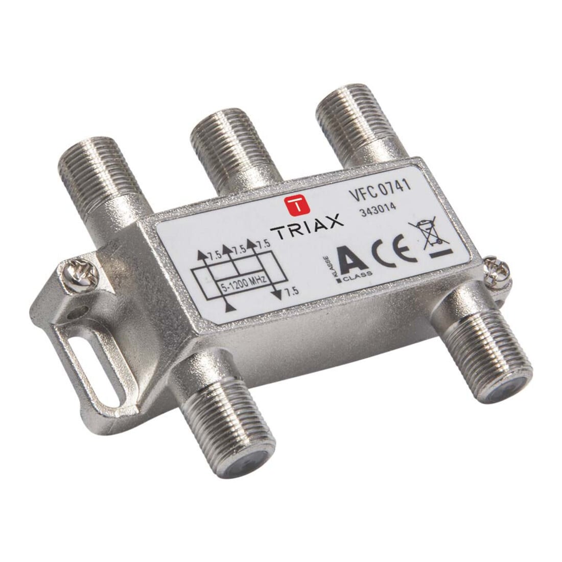 Triax Verteiler 4f. 7,5dB VFC 0741 1,2 GHz