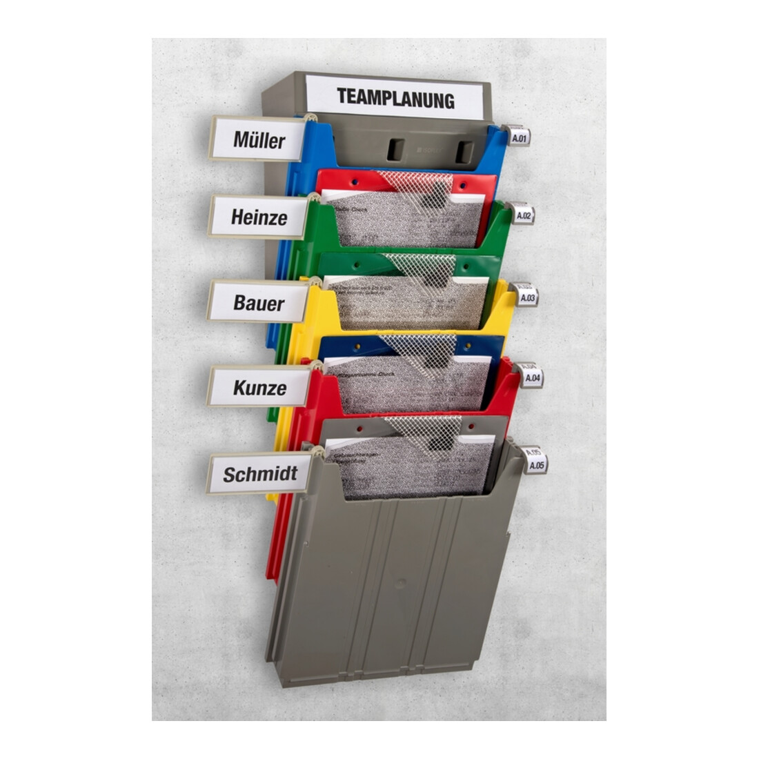 Trieur mural Eichner "BIG" Bac de rangement pour documents A4 vertical