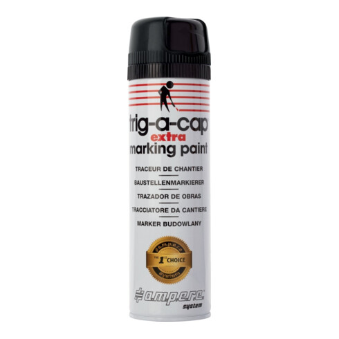 TRIG-A-CAP Spray de marquage chantier t-a-c extra 500ml noir