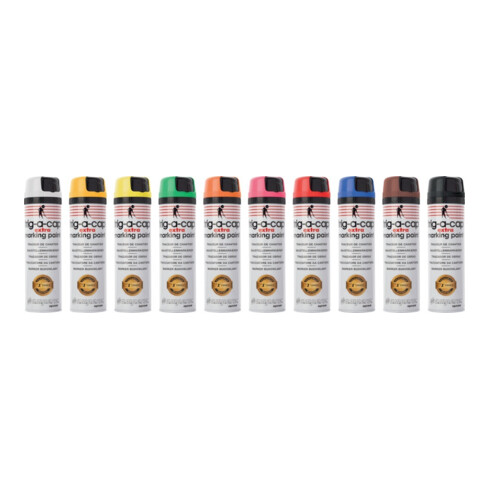 TRIG-A-CAP Spray de marquage chantier t-a-c extra 500ml noir