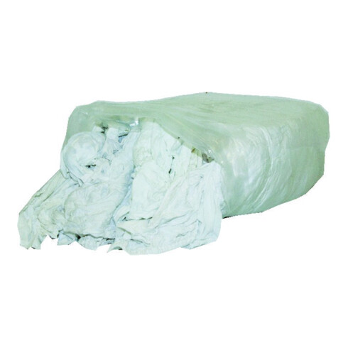 Trikotputzlappen reinweiß nach DIN 61650, 10kg Pack