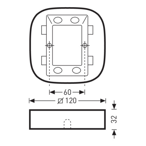 Trilux Anbau-Adapter f.LiveLink Sensoren LiveLink SensorAPBox