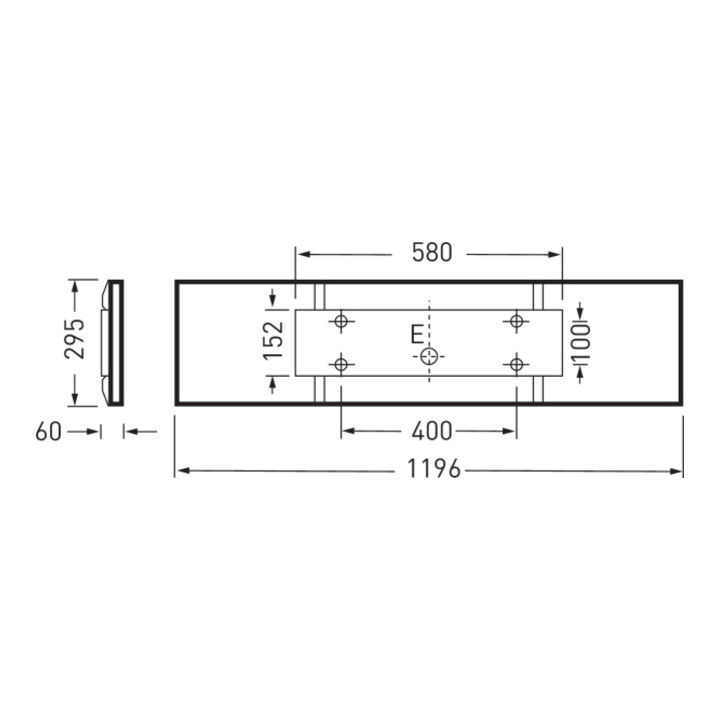 Trilux Applique LED 4000K blanche Siella G4 D2#7016640