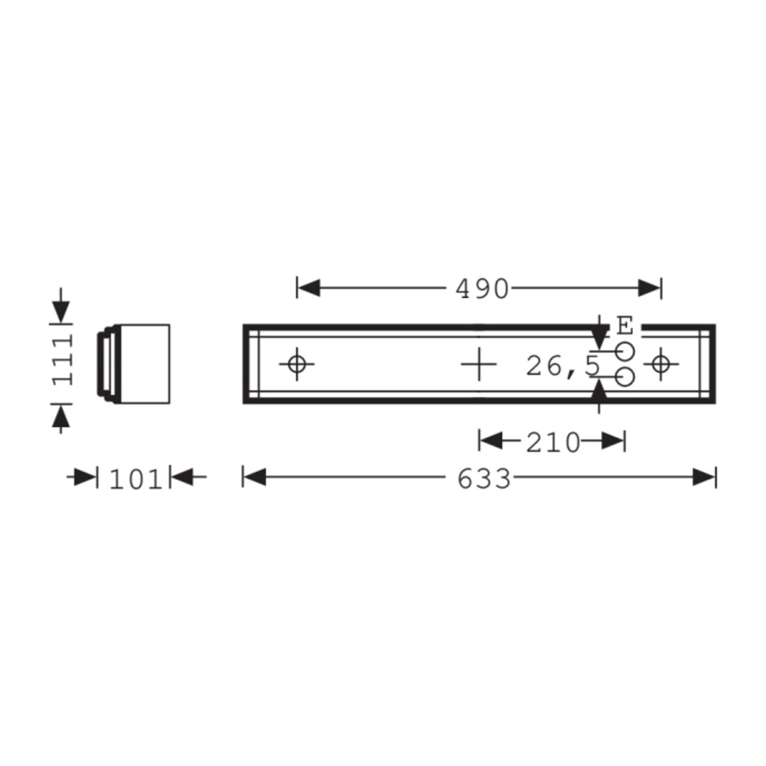 Trilux Applique LED pour bac 600 Ø 1500-830 ET Montigo#6474440