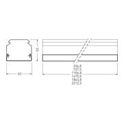 Trilux Cache-aveugle blanc 07650 BL L150 01-3