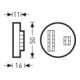 Trilux Coupler de bouton-poussoir DALI pour 4 boutons-poussoirs LiveLink DALI PB4