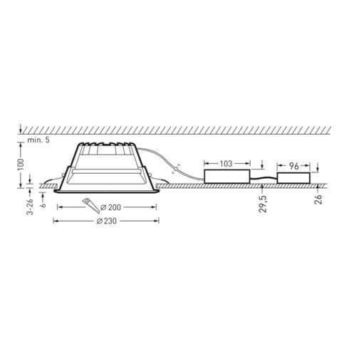 Trilux LED-Downlight 840 Amatris G3#7633540