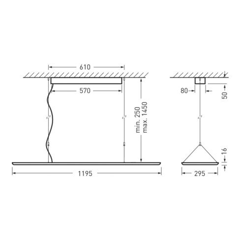 Trilux LED-Hängeleuchte 2360 H1#7377640