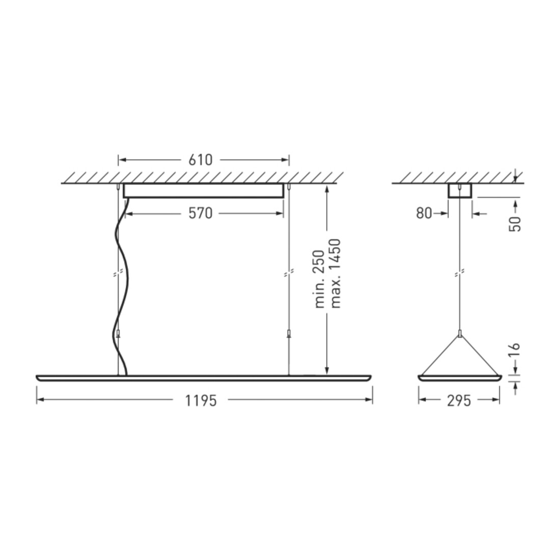 Trilux LED-Hängeleuchte 2360 H1#7377640