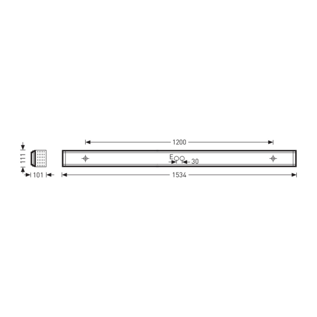 Trilux LED-Wannenanbauleuchte 1500 P 3300-840 ET Montigo#6474340