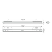 Trilux Luminaire LED pour locaux humides 4000K AragF15P-W64-840ETPC-3