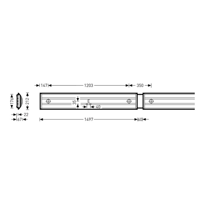 Trilux Wannenleuchte LED3700-840 ET 01 3331 G2 D3TS#6789640