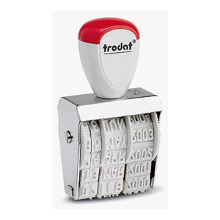 trodat Datumstempel Classic 54131 26x4mm silber