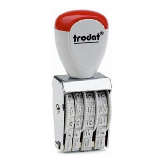 trodat Datumstempel Classic 54216 17x4mm silber