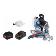 Bosch Troncatrice a batteria BITURBO GCM18V-305 GDC: 2x batterie 5,5 Ah, caricabatt. rapido-1