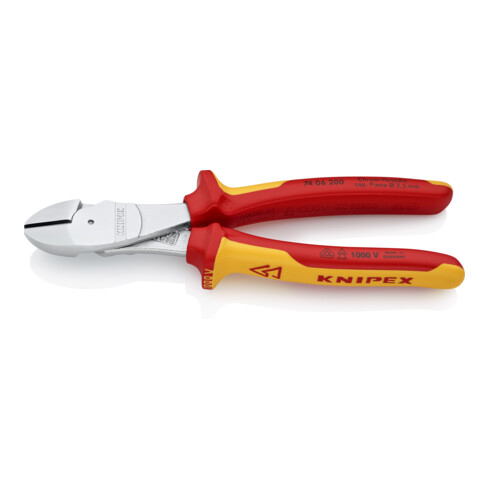 KNIPEX-Werk Tronchese laterale tipo forte 74 06 200, isolata VDE, 200mm