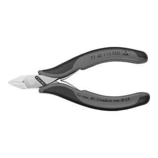KNIPEX Tronchese laterale per elettronica ESD