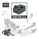 Tronçonneuse sans fil STIER 3611L 36 V 12" + batterie 2,5 Ah + chargeur rapide + lunettes de soleil gratuites