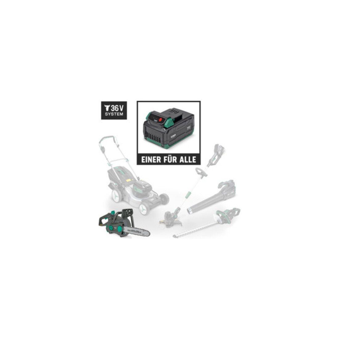 Tronçonneuse sans fil STIER 3611L 36 V 12" + batterie 2,5 Ah + chargeur rapide + lunettes de soleil gratuites