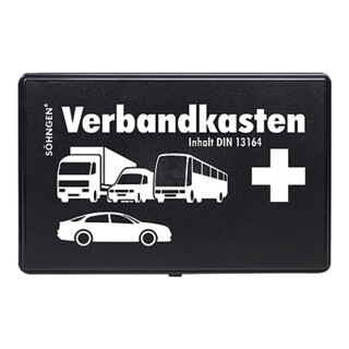 Trousse de secours pour véhicule Söhngen DIN13164:2014-01 plastique 260x160x80env.mm résistant aux chocs