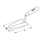 Outils KS Truelle à crépir, ronde, avec manche en bois-3