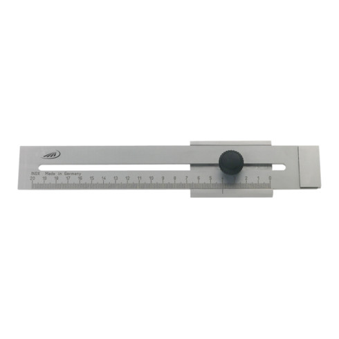 Trusquin plat Helios Preisser en acier inoxydable