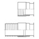 Tube évasé Norres à visser pour AIRDUC® 356 noir-4