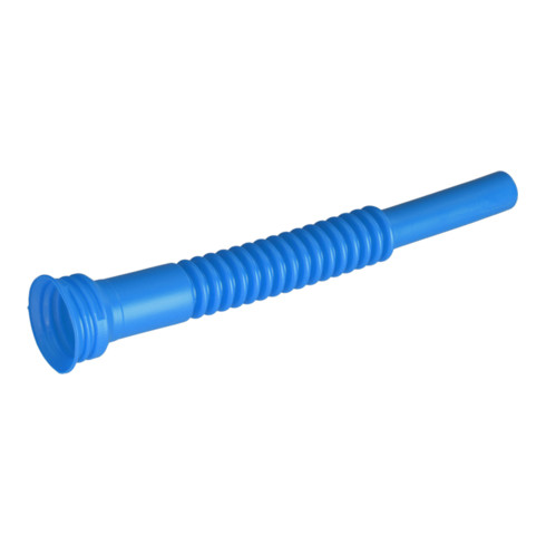 Tube de sortie pour nourrice à eau ECO flexible, bleu, PE-HD, avec soufflet