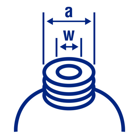 Tube de sortie pour nourrice à eau PROFI bleu, PE-HD pour réf. 816500 + 816700