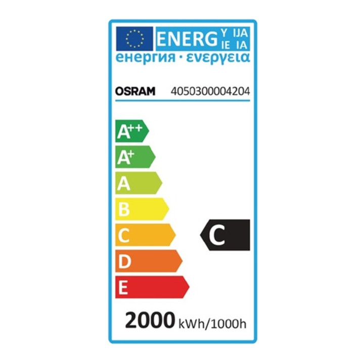 Tube halogène « crayon » 2000 W 44000 lm R7s L. 327,4 mm 230 V 3000 K 12pces /VE