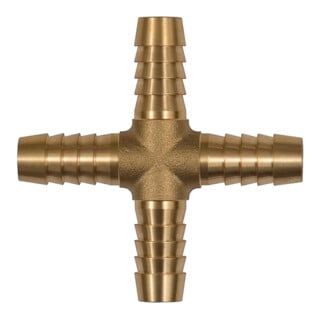 RIEGLER Raccord de tuyau transversal, pour tuyau, laiton