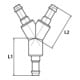 RIEGLER Raccord en Y pour tuyau, en laiton