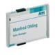 Durable Tür-/Infoschild B149xH105,5mm Sichtfenster Acryl Rückenteil Alu.