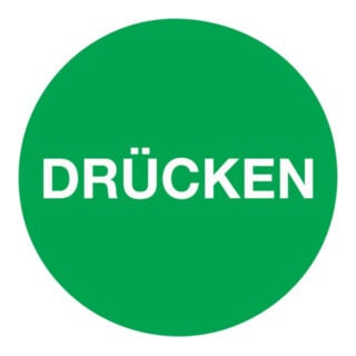 Türaufkleber D.50 mmLxB Drücken Folie selbstkl.