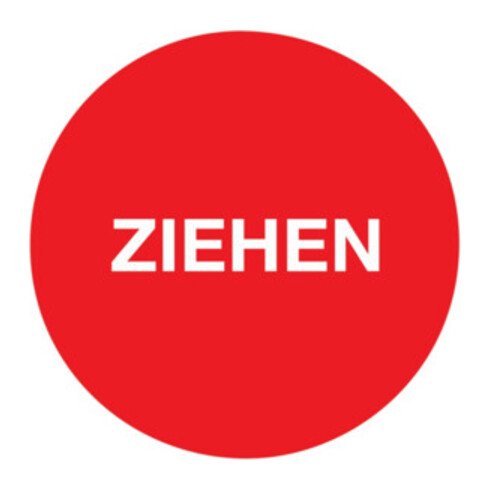 Türaufkleber D.50 mmLxB Ziehen Folie selbstkl.