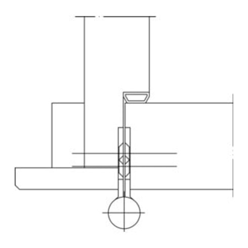 Türband Q1 DIN re.Band-L.140mm Oberfläche verzinktfür stumpf einschlagende Türen